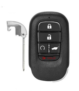 Honda CR-V/HR-V/Pilot 2023 5-Button Smart Key w/Hatch and Remote Start FCC: KR5TP-4  - 433 MHz