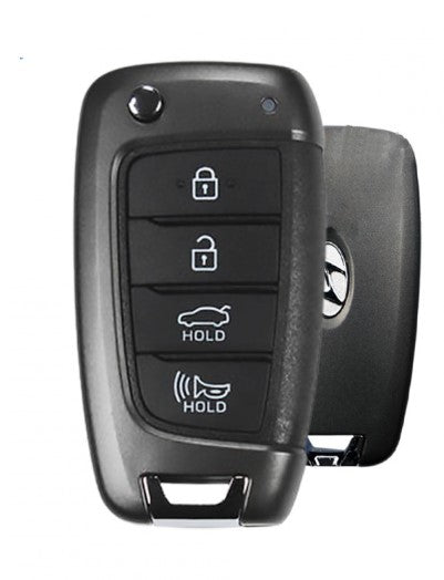 Hyundai Sonata 2019-2021  4-Button Flip Remote Key  FCC: TQ8-RKE-4F40 - 433 Mhz