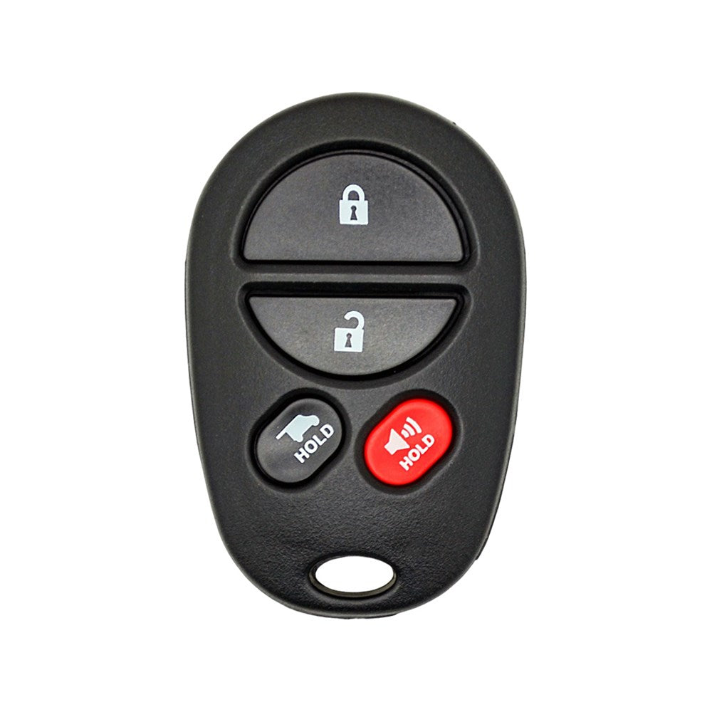 Toyota Sienna 2004-2013 4-Button Remote w/ Hatch   FCC: GQ43VT20T - 315 Mhz