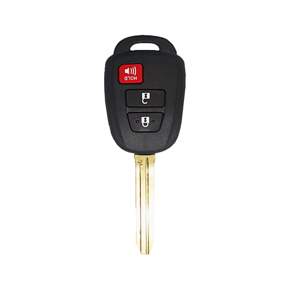 Toyota Prius C 2012-2017 3-Button Remote Head Key   FCC: HYQ12BDM / HYQ12BEL - 315 Mhz