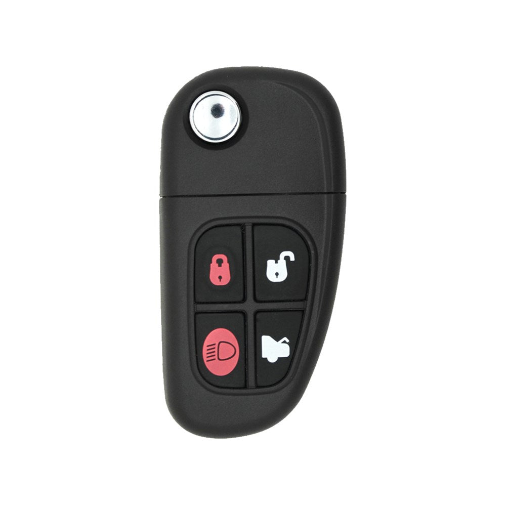 Jaguar 2000-2009 4-Button Remote Head Key w/ Trunk   FCC: NHVWB1U241 - 315 MHz