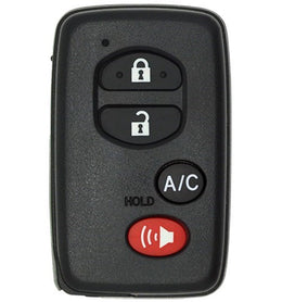 Toyota Prius 2010-2011 4-Button Smart Key w/A/C   FCC: HYQ14AAB (3370-E) - 315 Mhz