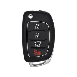 Hyundai Santa Fe 2013-2016 4-Button Flip Key w/Liftgate   FCC:   TQ8-RKE-3F04 - 315 Mhz