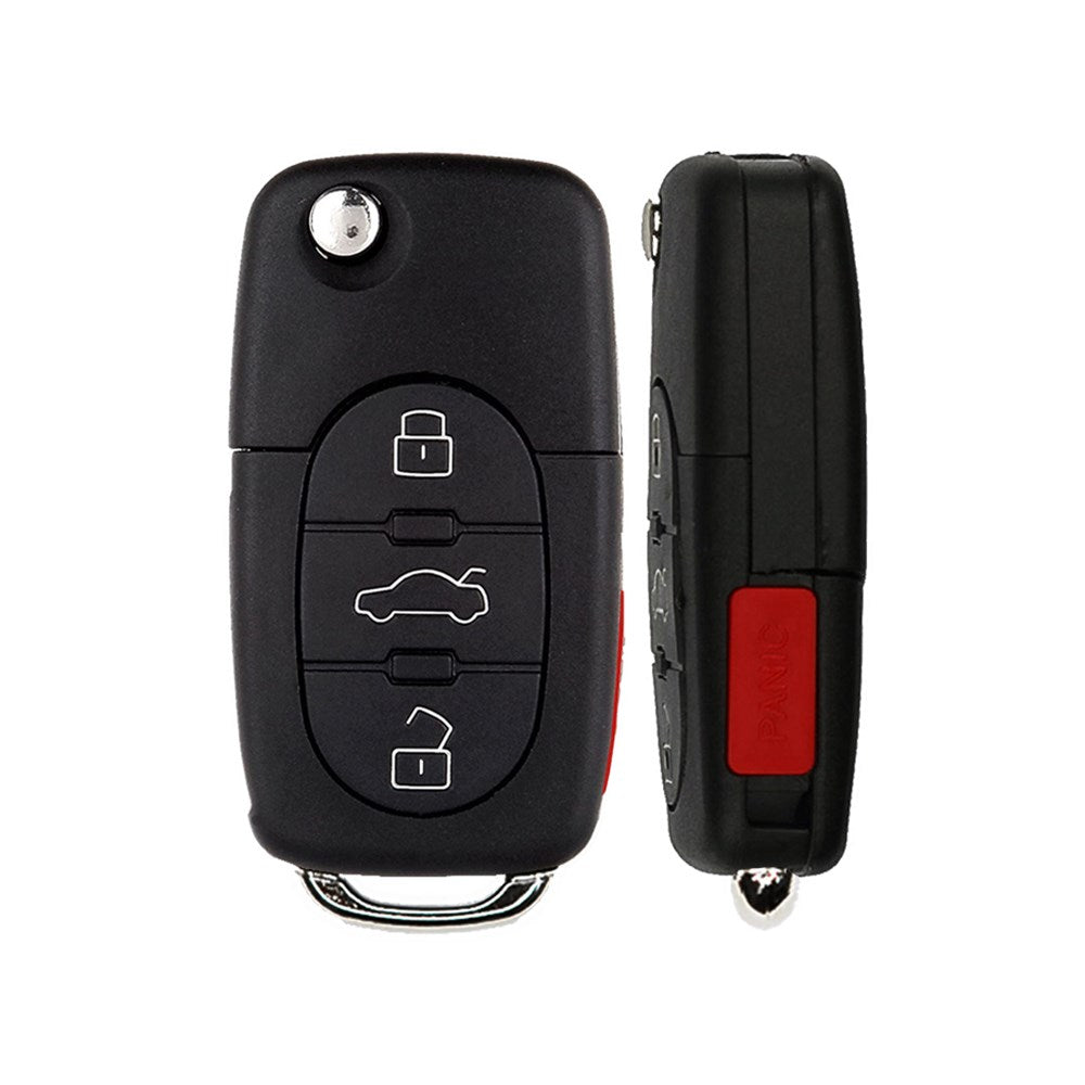 Audi 1997-2006 4-Button Flip Key   FCC:  MYT8Z0837231 - 315 Mhz