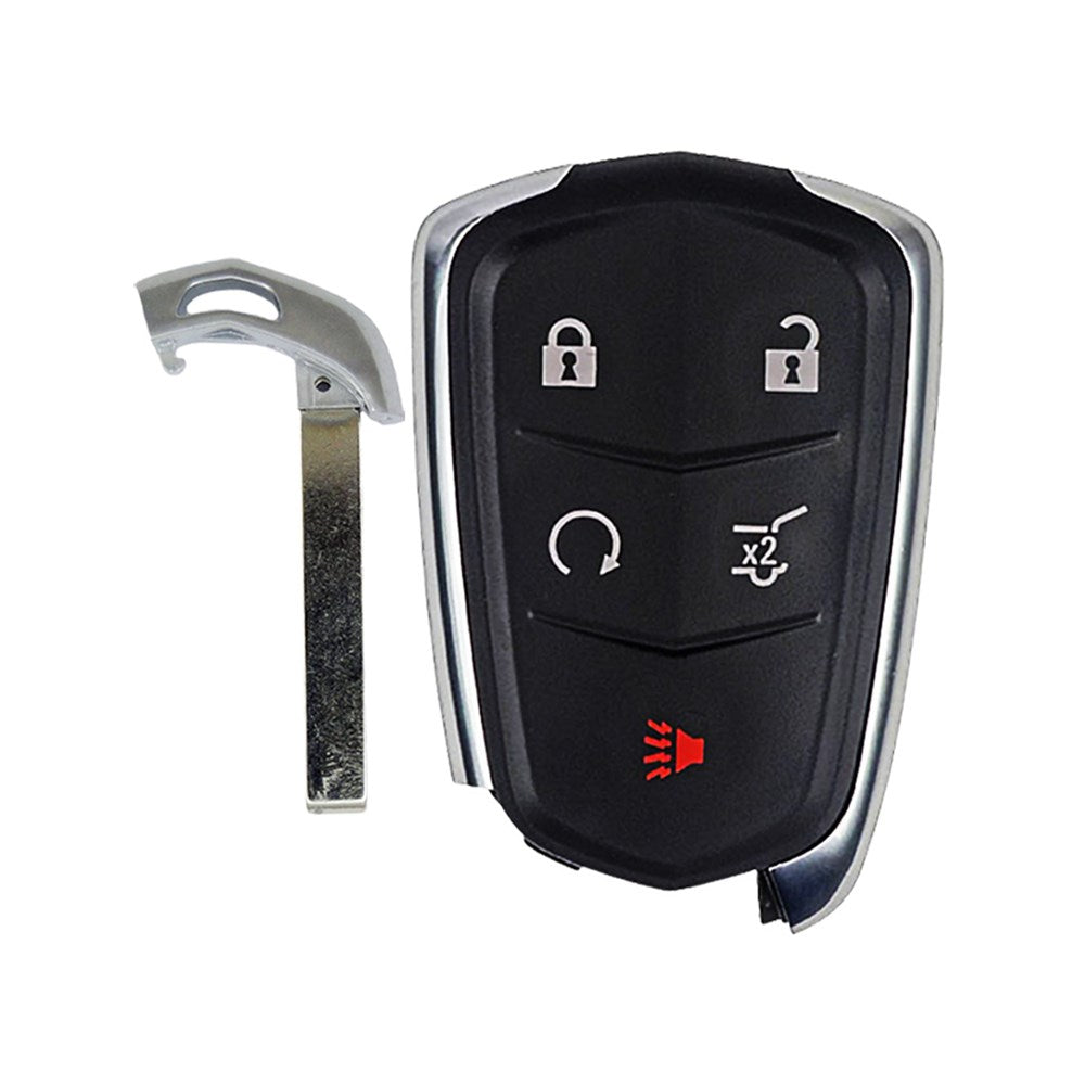 Cadillac XT4 / XT5 2017-2020 5-Button Smart Key w/ Hatch   FCC:   HYQ2EB - 433 Mhz